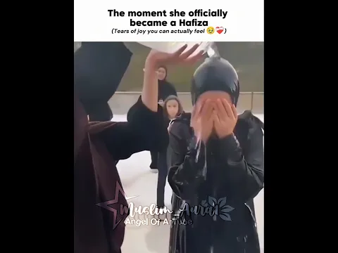 The moment she officially became a Hafiza 🥹🤌❤️‍🩹#viral #hafizquran #islamicvideo #muslimaura