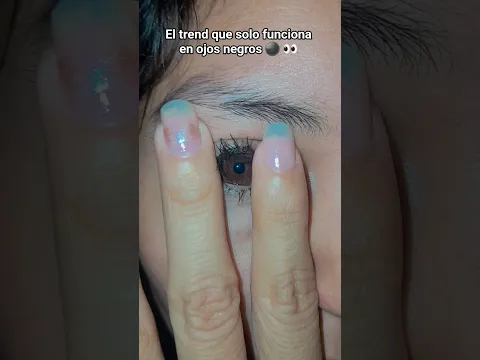 Éste trend solo funciona con ojos negros ⚫️ 👀 #ytshorts #ojos #soydinsy #suscribense #ojosmarrones