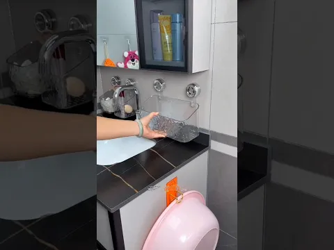 Suction Cup Storage Rack #shopping #coolgadgets #kitchen #gadgets