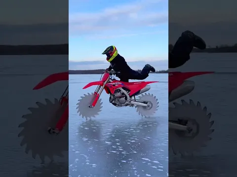 Saw Blades as Dirtbike Wheels!