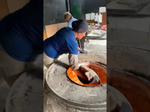 Baking Armenian Lavash bread in hot fire 🔥 and lavash dancing