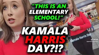 Father CONFRONTS Teacher For Celebrating "Kamala Harris Day" At An ELEMENTARY SCHOOL 😡