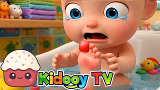Aïe, j'ai un Bobo ! 🩹 Comptine Éducative pour Bébé | Kidooy TV