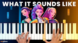 How to Play 'What It Sounds Like' on Piano (Piano Tutorial for KPop Demon Hunters)