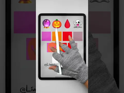 🔮+🎃+🩸+👻 Color mixing Halloween edition #artwork #colormixing #emoji #satisfying #shortsart