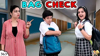 BAG CHECK | Ep 363 | Surprise school bag check by teacher | Funny Video | Aayu and Pihu Show