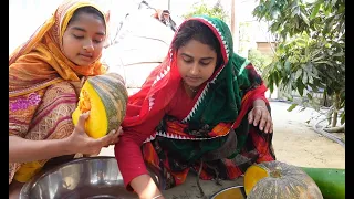 মিষ্টি কুমড়ার সাথে মাংস দিয়ে অসাধারন একটা রেসিপি | Village Life With Shampa