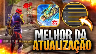 DEPOIS DA ATUALIZAÇÃO!🤪🔥 A MELHOR SENSIBILIDADE PARA SUBIR CAPA NA NOVA ATUALIZAÇÃO DO FREE FIRE!