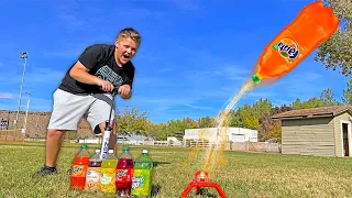 WATER vs SODA Rocket CHALLENGE!
