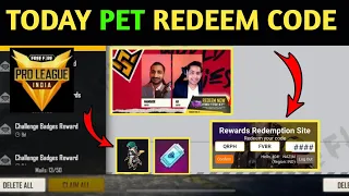 Today redeem code | free fire pro league redeem code | Claim free rewards pro league 2021 | 18 july