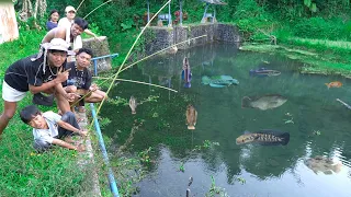 MANCING IKAN DI SUNGAI DAPET BANYAK IKAN LANGSUNG KITA B4K4R