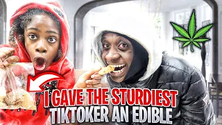 I Gave The Sturdiest Tiktoker AN EDIBLE Without Him Knowing To See How He Reacts...* MUST WATCH !