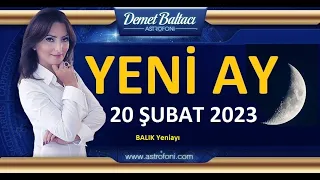 MANEVİ BİLİNÇ YÜKSELİYOR  !🌛  YENİAY, 20 şubat 2023 Balık yeniayı, Astrolog Demet Baltacı astroloji