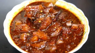 गुड़ वाली आम की खट्टी मीठी लौंजी। गुड़बा बनाने की विधि।Aam ki launji|Raw mango pickle recipe