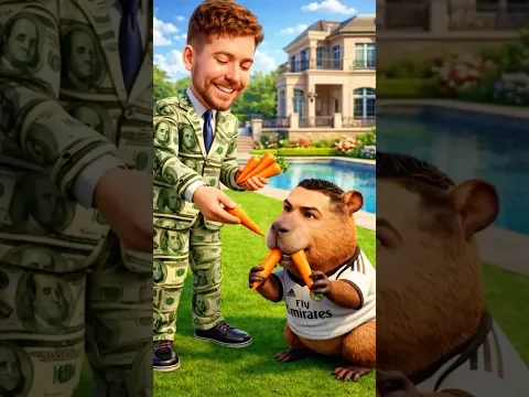 ¡Ronaldo se CONVIERTE EN CAPIBARA😱🦫!-Ronaldo🐐,Messi🥶,Speed🤩,Mrbeast💸🔥.