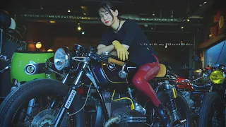 感極まる、新カフェレーサー。｜BMW R100RS, HONDA CBX1000, CafeRacer Girl.