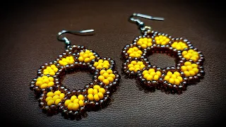 Lindos Aros con Mostacillas...Clase #329!!!