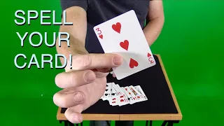 How to do AMAZING Card Trick! [SPELL The NAME of Your Card!]