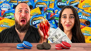 OREO Taste Test Challenge: $1,000 or Spicy Gummy Punishment?!