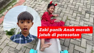 anak merah jat0h di perosotan 