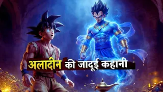Aladdin and the Magic Lamp | Poor Boy to King Full Hindi Story 👑✨ Goku, Bulma and Frieza