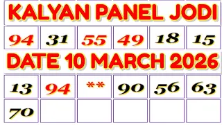 Kalyan Panel Jodi | Date 10 March 2026