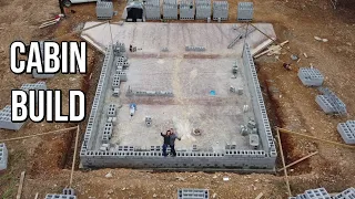 TimeLapse Yr 1 Young Family Left to Build Debt Free Cabin in the Woods
