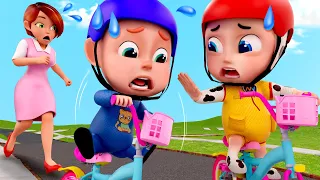 You Can Ride A Bike! Wheels On The Bus | More Nursery Rhymes & Kids Songs | Rosoo - Baby Songs
