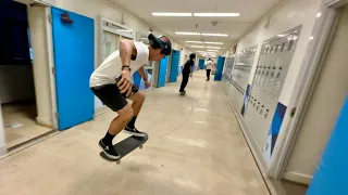 Skating In School!