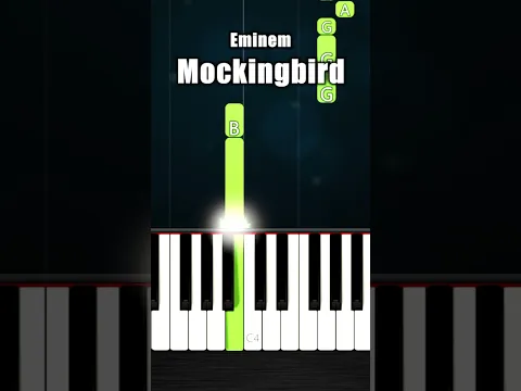 Eminem - Mockingbird - BEGINNER Piano Tutorial