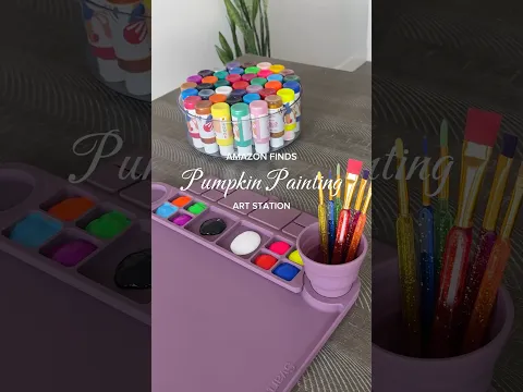 Painting Pumpkins Art Station Restock 🎨🎃 #pumpkinpainting #pumpkinpaintingideas #amazonfinds