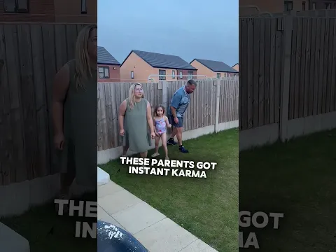 Instant karma in a family race 💀