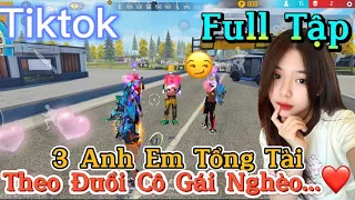 Tik Tok Free Fire | Phim ngắn: ''3 Anh Em Tổng Tài theo đuổi cô gái nghèo | Bé Quỳnh FF