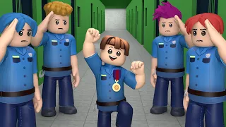ROBLOX Brookhaven 🏡RP - FUNNY MOMENTS: Fearless Little Policeman  | Roblox Sun