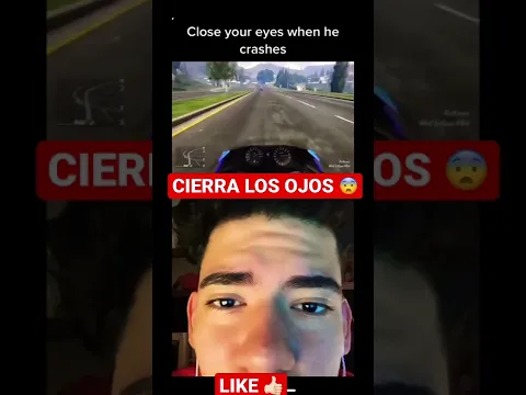 CIERRA LOS OJOS ANTES DEL CHOQUE 😱 #shorts