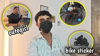 Finally apni bike theek ho gayi 🫡  #rider #cutegirl #samsung #ktm #vlog 
