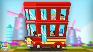 Wheels On The Bus Nursery Rhyme & Cartoon Video for Babies