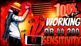 200 SENSITIVITY PROBLEM SOLV 100% WORKING SENSITIVITY AFTER OB 44 UPDATE FREE FIRE NEW SENSITIVITY