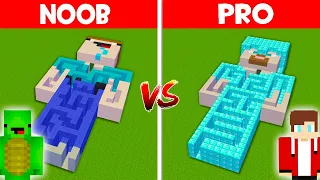 NOOB vs PRO: SECRET MAZE BUILD CHALLENGE