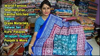 World Famous Shantiniketan Kantha Stitch Sarees & More From Banalata | Kantha Stitch Sarees For All