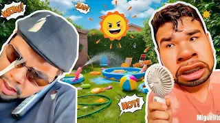 🔥ME MUERO DE CALOR MI PAPÁ no prende EL AIRE ACONDICIONADO 🥲