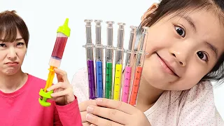 신기한 주사기 모양의 형광펜? 서은이와 학용품 이야기  School supplies