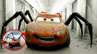 NUNCA VEJA ESSE CARRO MCQUEEN NA VIDA REAL (VILÕES APARECERAM NA VIDA REAL)