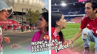 Cuando llevas a tu novia a un partido de futbol por primera vez😂⚽