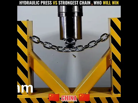 HYDRAULIC PRESS VS STRONG ANCHOR CHAIN 💥 Of Different Countries 🤯 #shorts #america #shortfeed