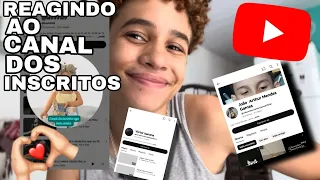 REAGINDO E DANDO NOTA PARA OS CANAIS DOS INSCRITOS! *julguei todo mundo😰
