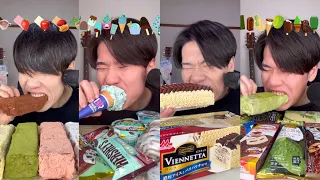 ASMR 愛するアイスを爆食い【咀嚼音/Mukbang】ショート動画まとめver.(BGM無)