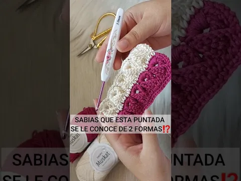 SABIAS QUE ESTA PUNTADA SE LE CONOCE DE 2 FORMAS⁉️