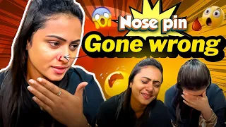 🩸🤬இனிமே இத பண்ண மாட்டேன்😭Nose Piercing Gone Wrong💔Blood வந்துருச்சு🩸😰| Mona Vlogs |