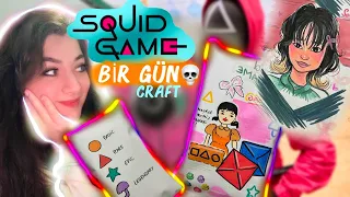 BİR GÜN SADECE #squidgame CRAFT’ı! 😰🐙 #blindbag #squishy 👧🏻